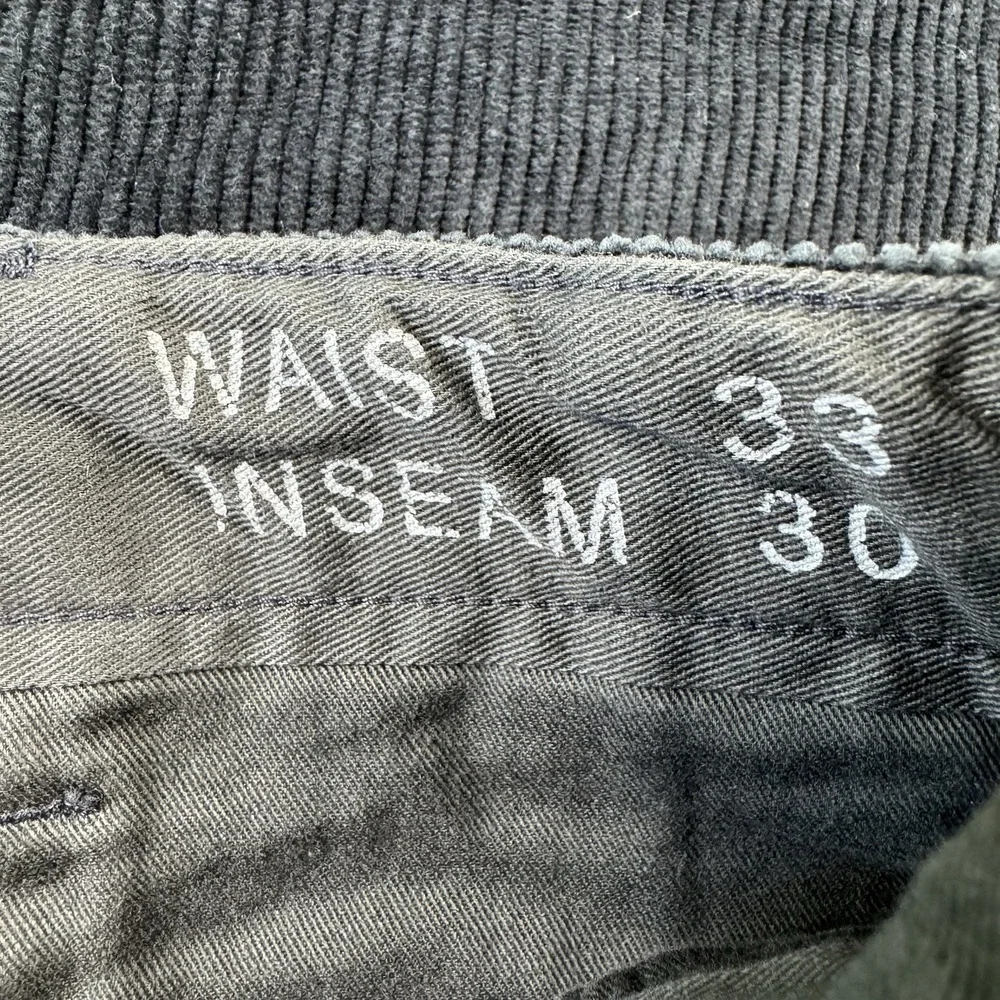 RRL Ralph Lauren Blue Corduroy Officer Men's Pants Size 33x30 NWT - Picture 4 of 8